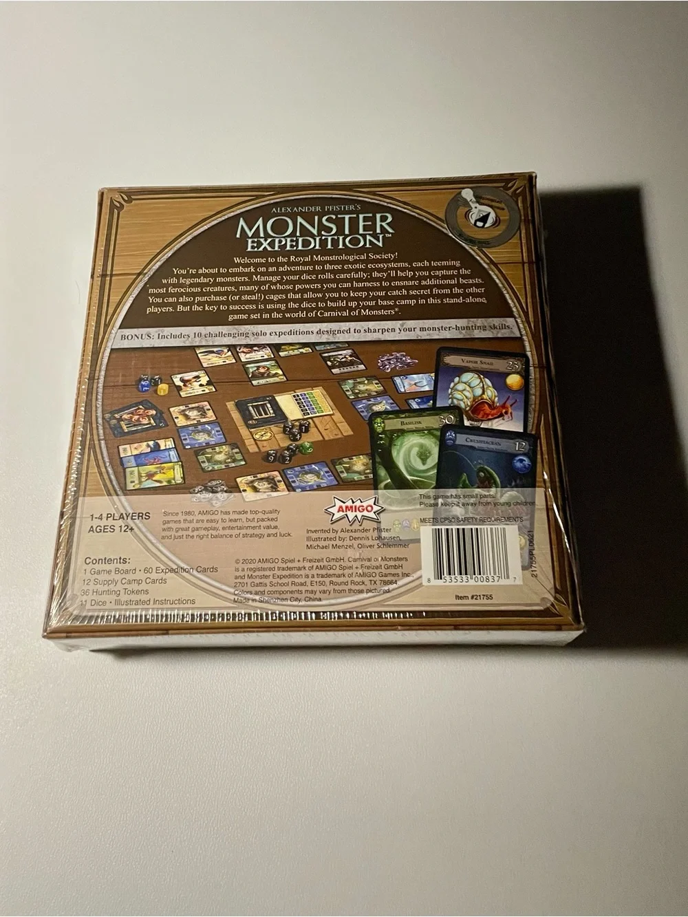 Amigo Monster Expedition Sealed Board Game Alexander Pfister Collectible Dice